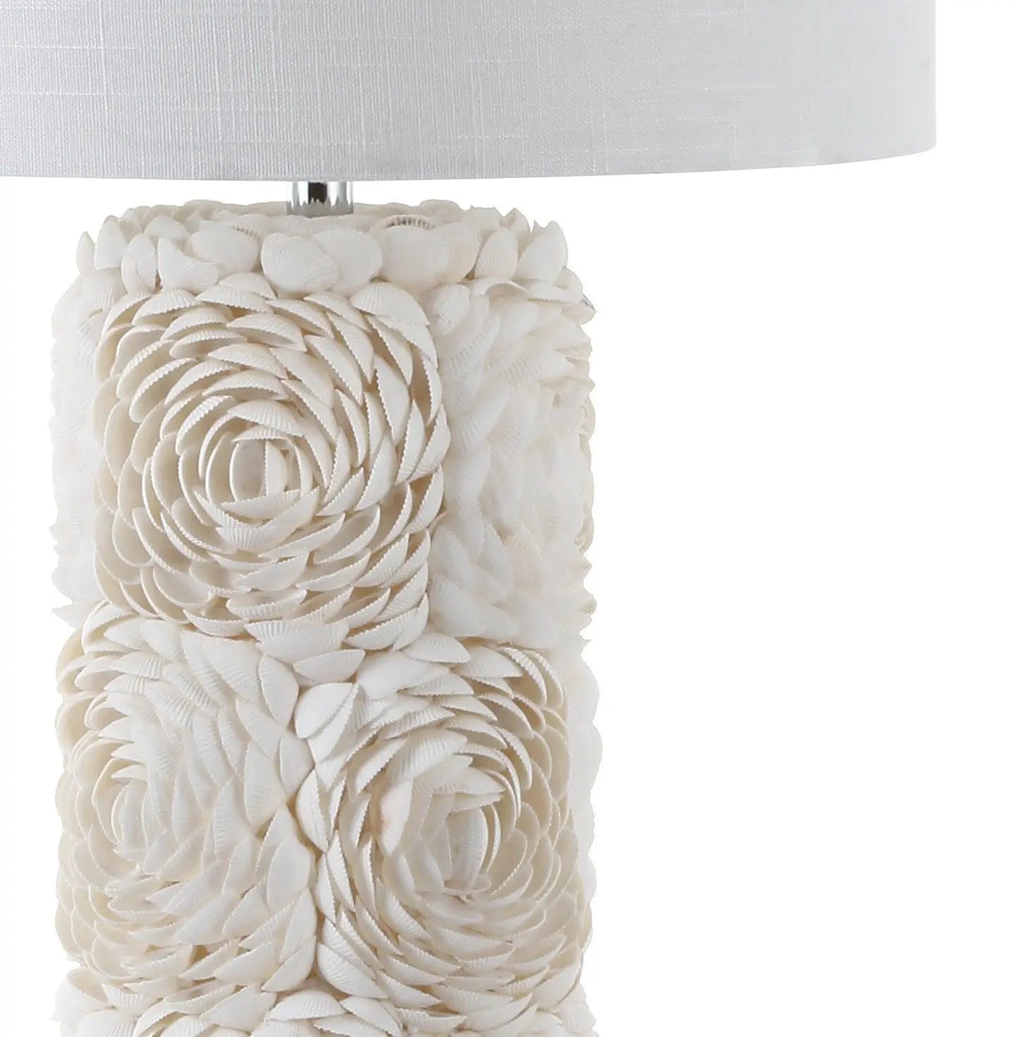 29" Clear Novelty Table Lamp With Drum Shade Homeroots Lighting