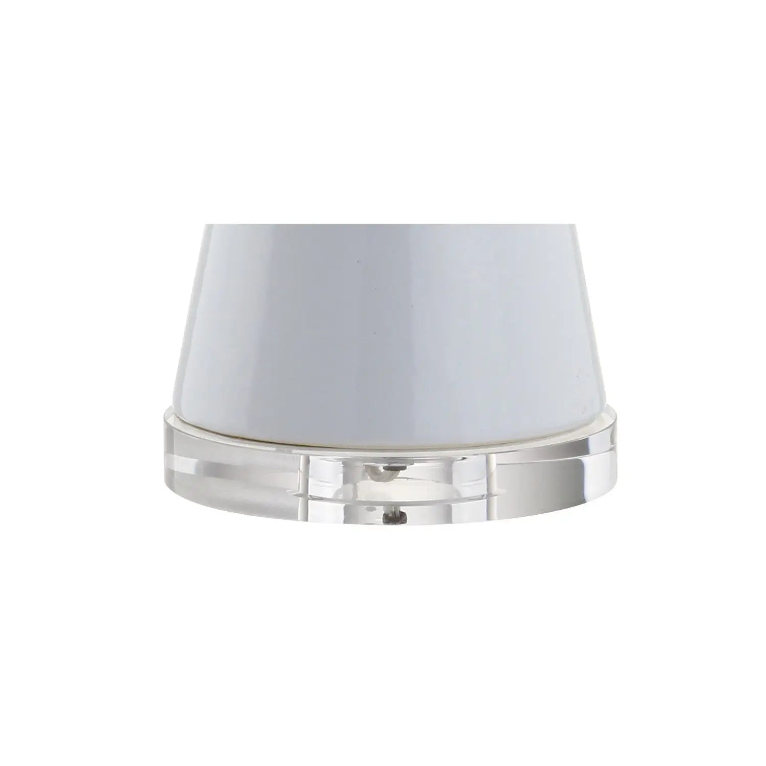 29" Clear Novelty Table Lamp With Drum Shade Homeroots Lighting