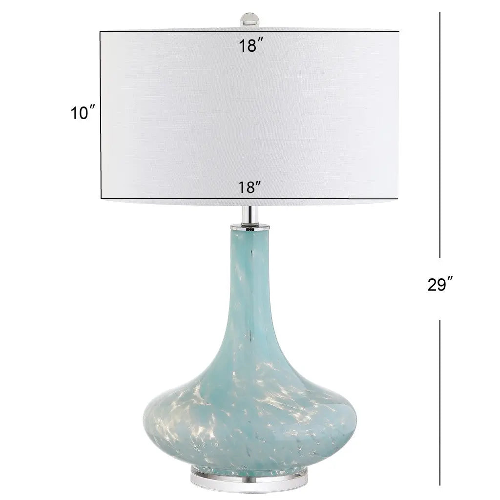 29" Clear Novelty Table Lamp With Globe Shade Homeroots Lighting