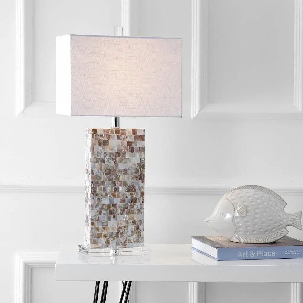 29" Clear Novelty Table Lamp With Shade Homeroots Lighting