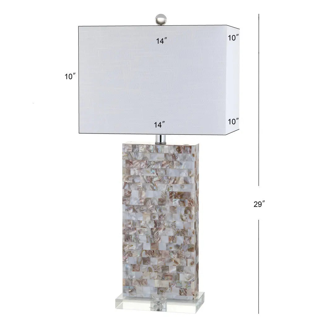 29" Clear Novelty Table Lamp With Shade Homeroots Lighting
