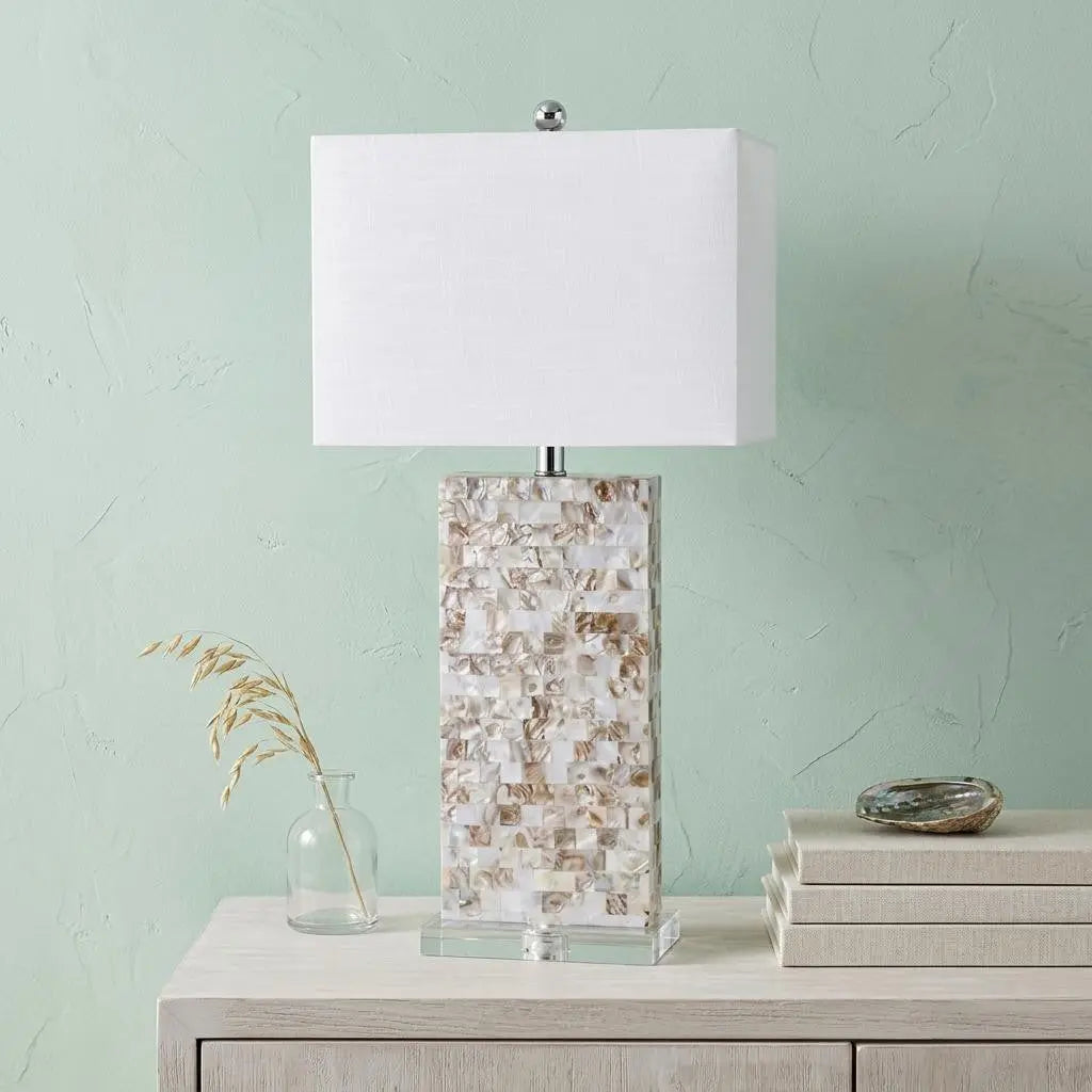 29" Clear Novelty Table Lamp With Shade Homeroots Lighting