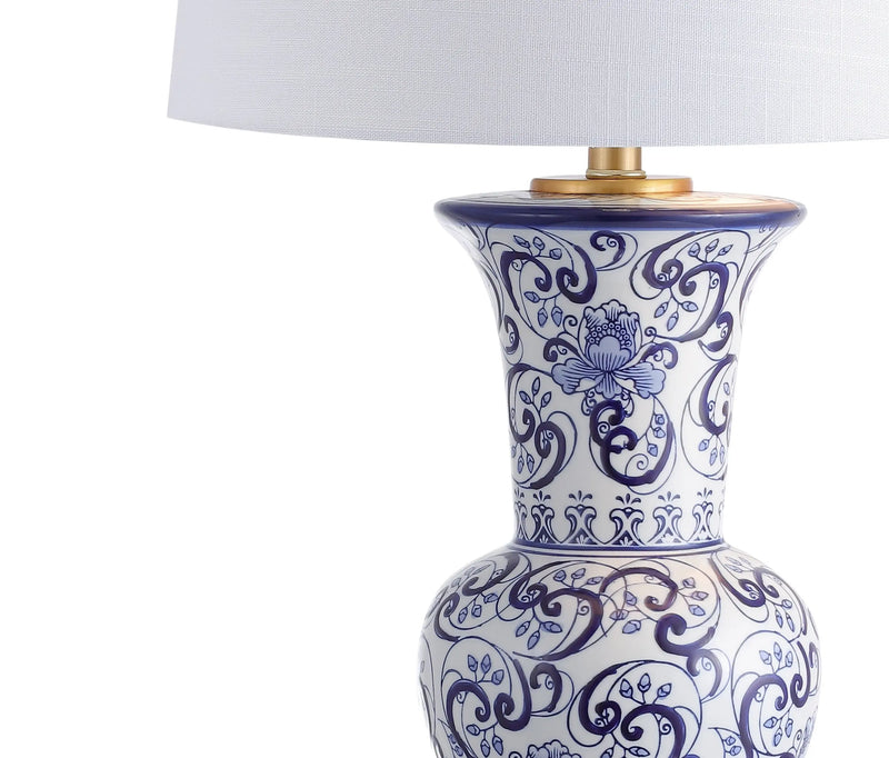 29" Gold Novelty Table Lamp LED With Drum Shade Homeroots Lighting