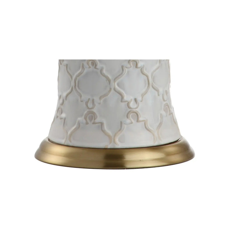 29" Gold Novelty Table Lamp With Drum Shade Homeroots Lighting
