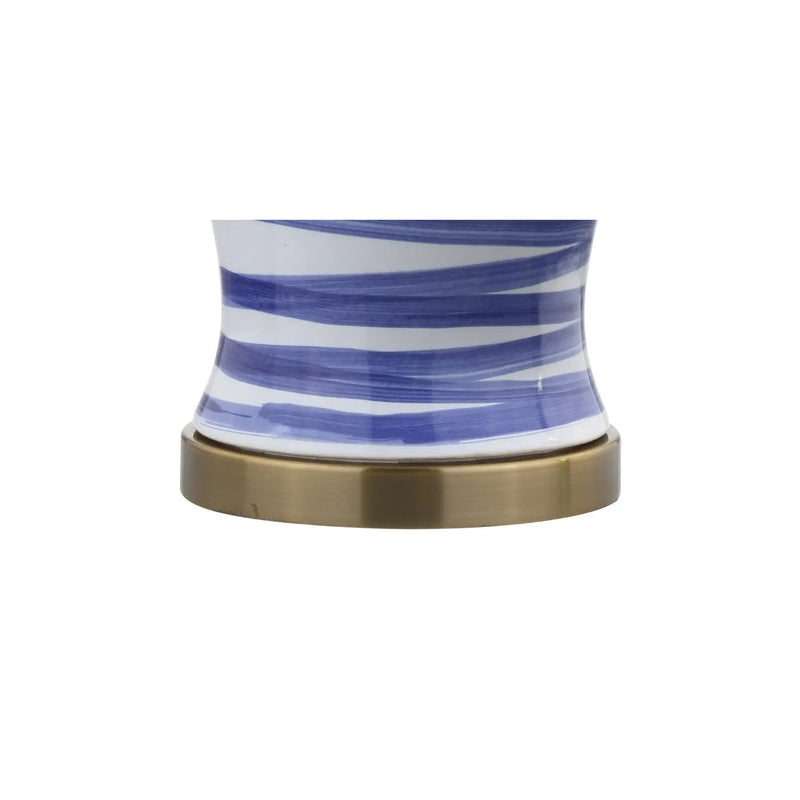 29" Gold Novelty Table Lamp With Drum Shade Homeroots Lighting