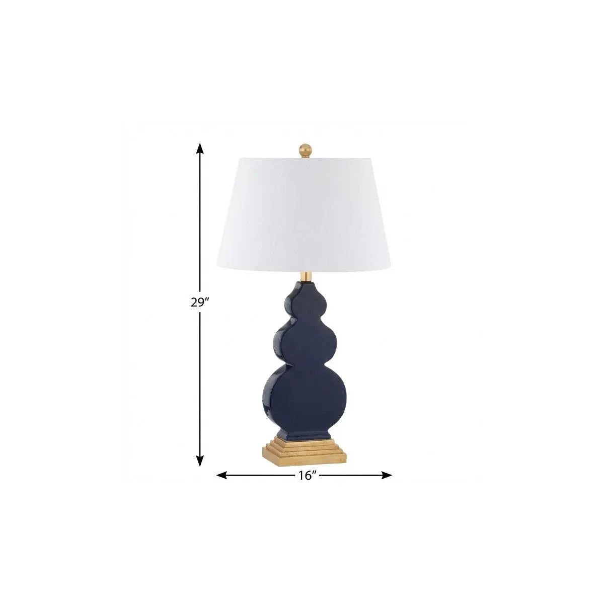 29" Gold Novelty Table Lamp With Drum Shade Homeroots Lighting