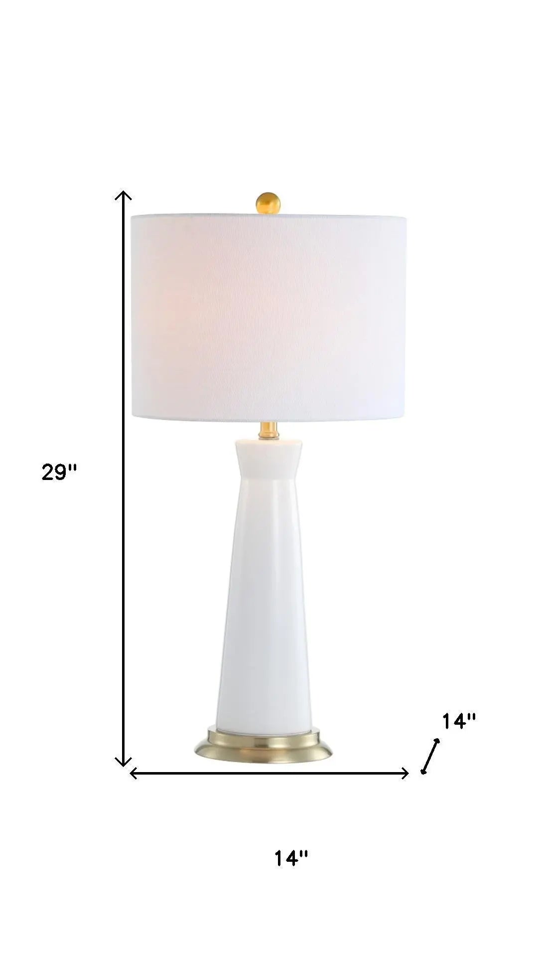 29" Gold Novelty Table Lamp With Globe Shade Homeroots Lighting