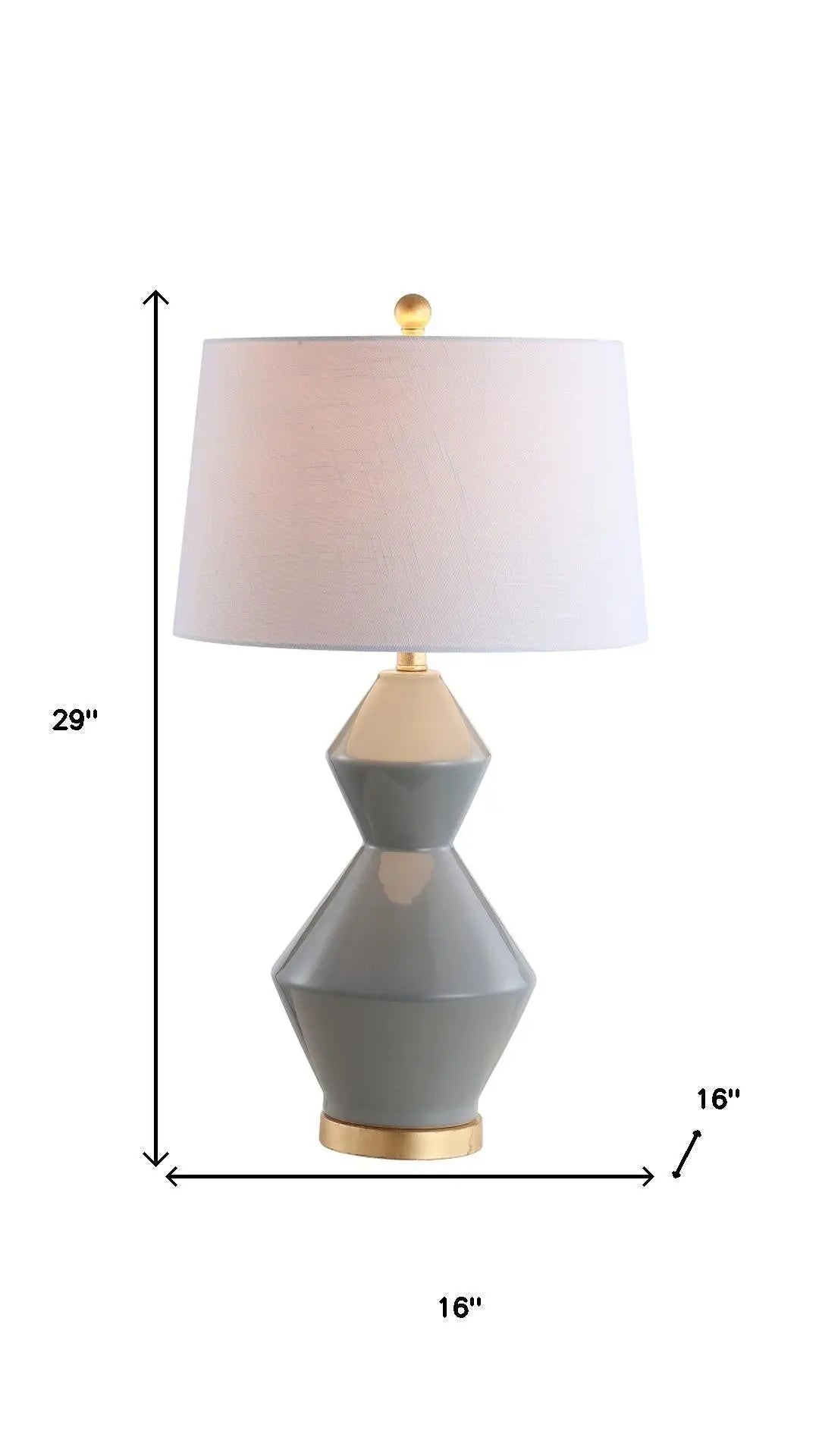 29" Gold Novelty Table Lamp With Globe Shade Homeroots Lighting