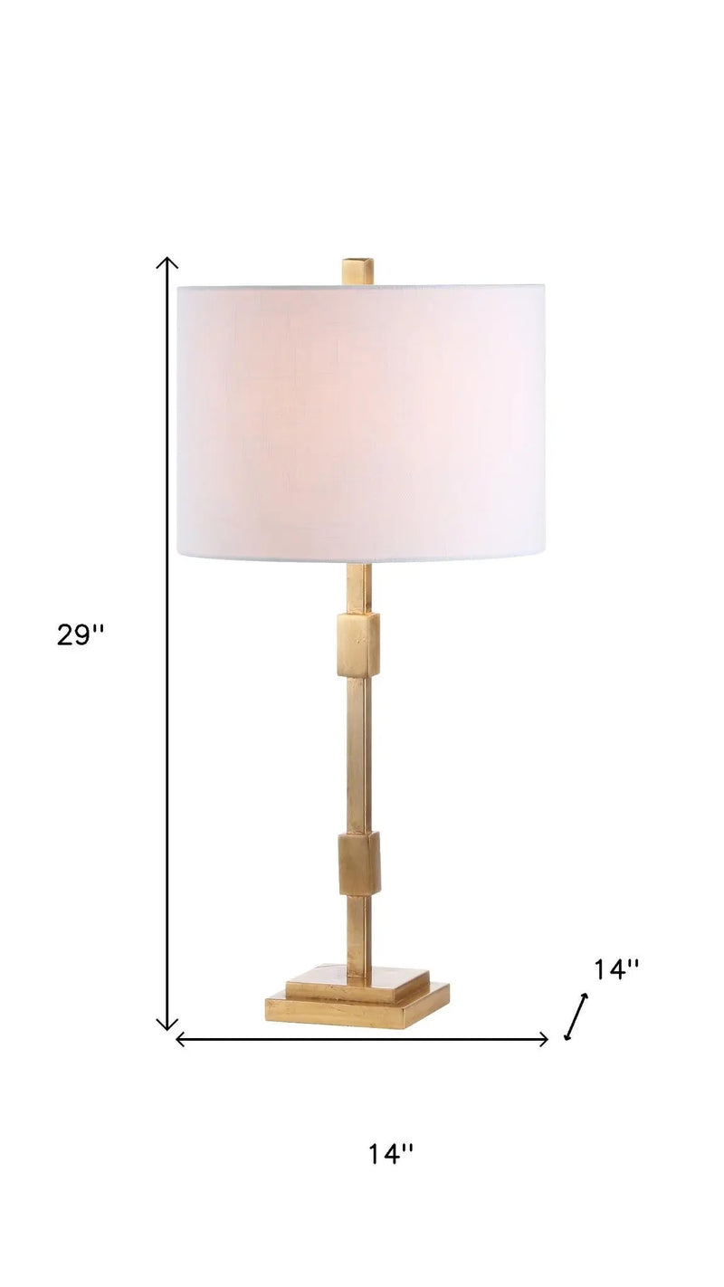 29" Gold Novelty Table Lamp With Globe Shade Homeroots Lighting