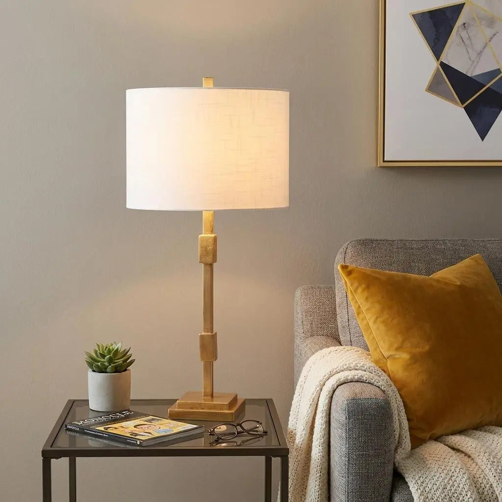 29" Gold Novelty Table Lamp With Globe Shade Homeroots Lighting