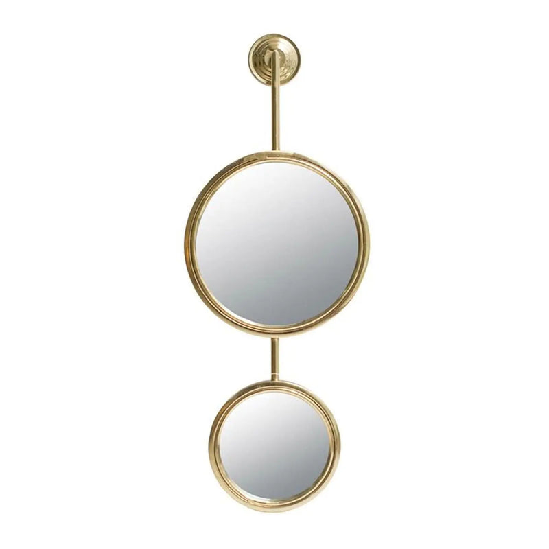 29" Gold Round Iron Framed Accent Mirror Homeroots Bed & Bath
