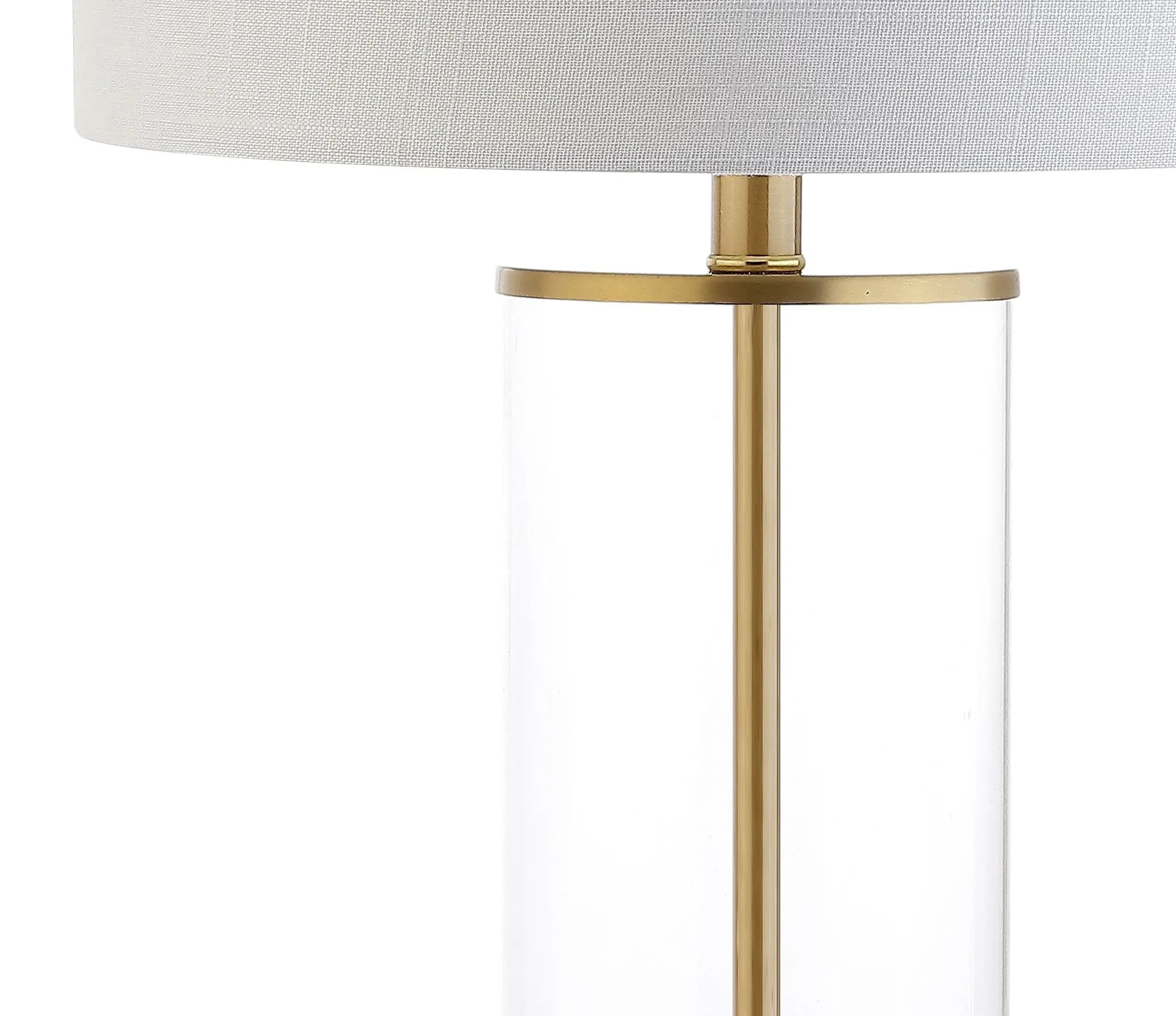 29" Gold Table Lamp With Drum Shade Homeroots Lighting