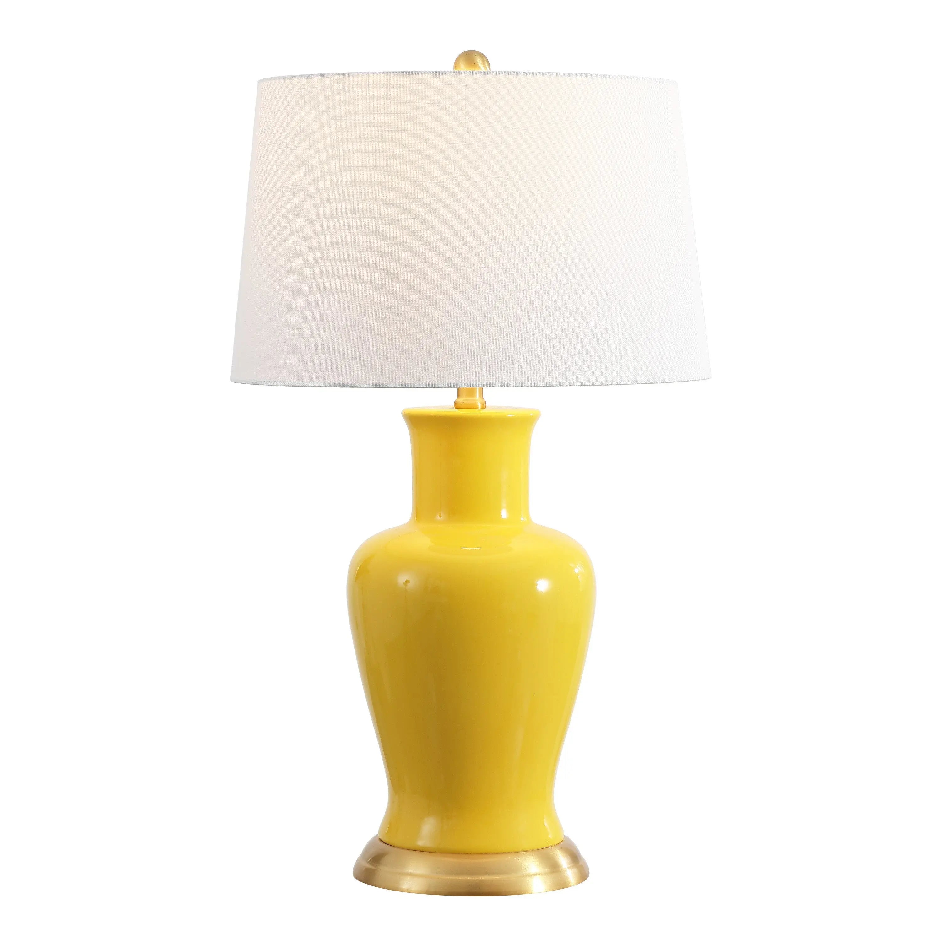 29" Gold Urn Bedside Lamp With Empire Shade Homeroots Lighting