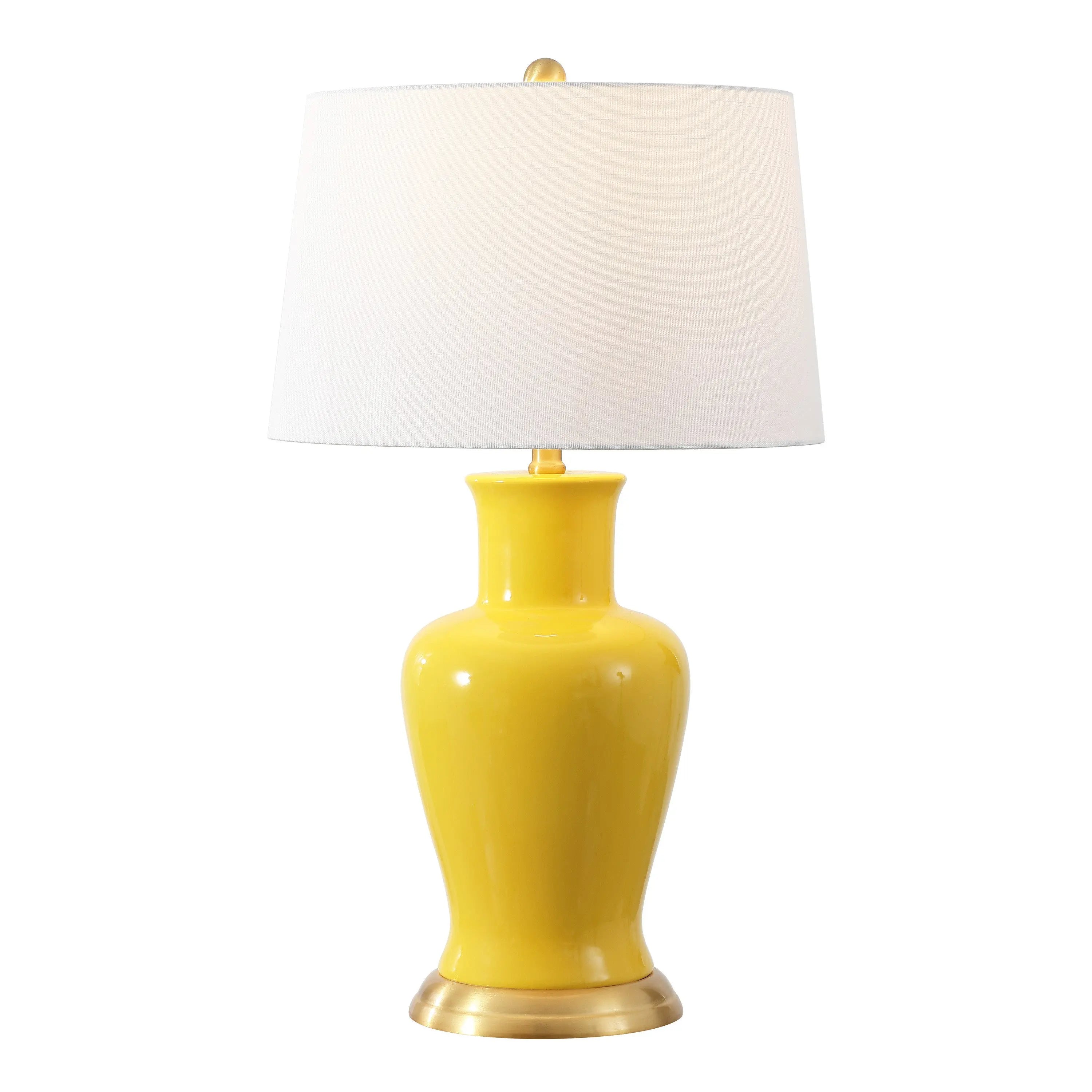 29" Gold Urn Bedside Lamp With Empire Shade Homeroots Lighting