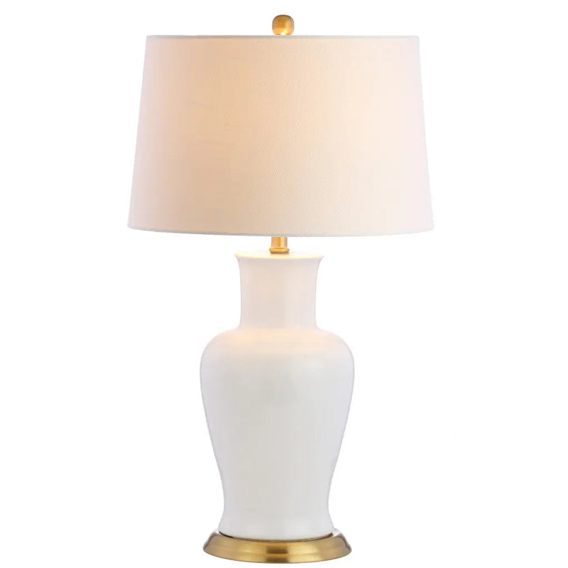 29" Gold Urn Table Lamp With Drum Shade Homeroots Lighting
