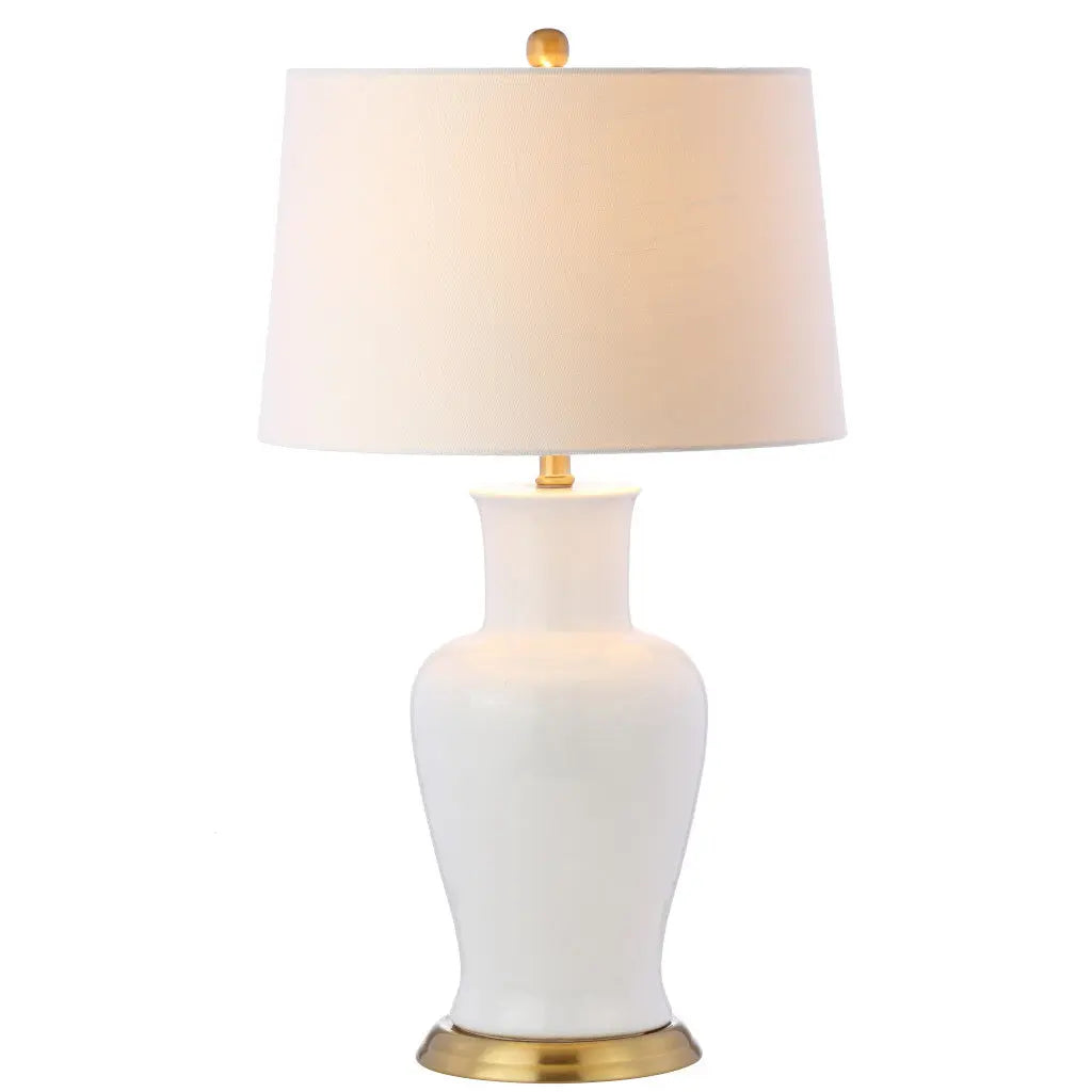 29" Gold Urn Table Lamp With Drum Shade Homeroots Lighting