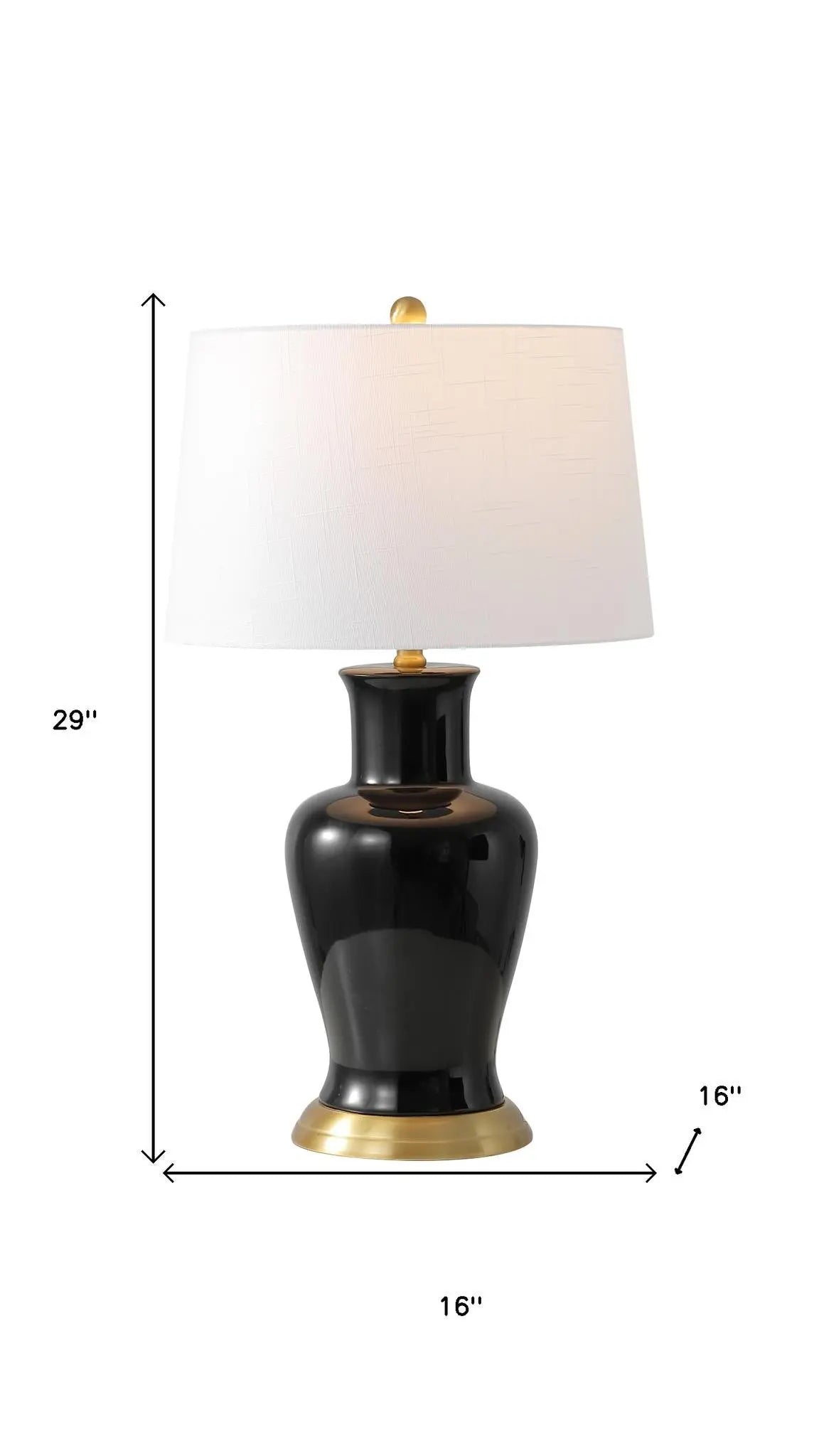 29" Gold Urn Table Lamp With Drum Shade Homeroots Lighting