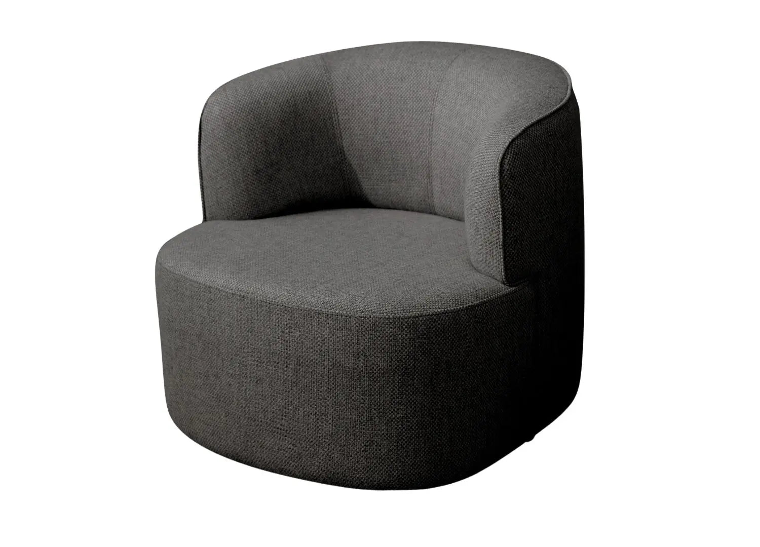 29" Gray Cotton Blend and Metal Lounge Chair Homeroots Living Room