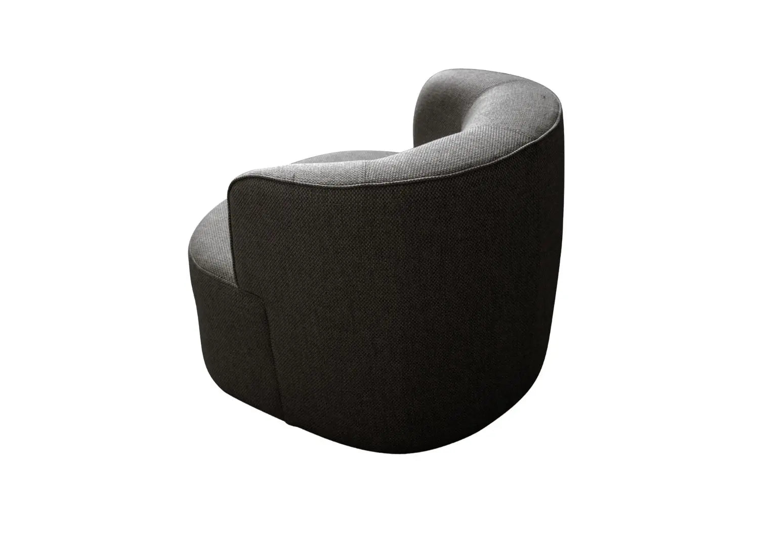 29" Gray Cotton Blend and Metal Lounge Chair Homeroots Living Room