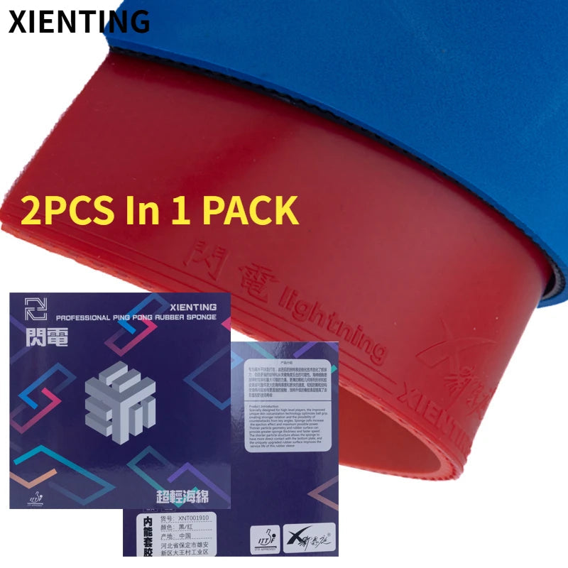 2PCS Table Tennis Rubber for Training Blue Sponge Ping Pong Ruuber Sticky Table Tennis Sponge ITTF Approved Super Lighting GreatEagleInc