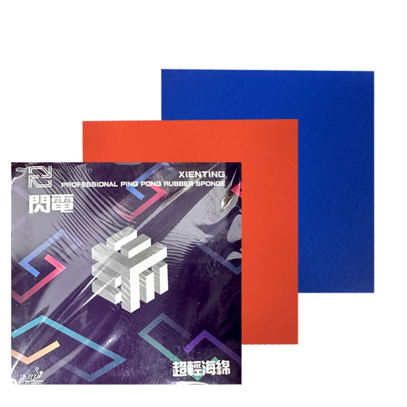 2PCS Table Tennis Rubber for Training Blue Sponge Ping Pong Ruuber Sticky Table Tennis Sponge ITTF Approved Super Lighting GreatEagleInc