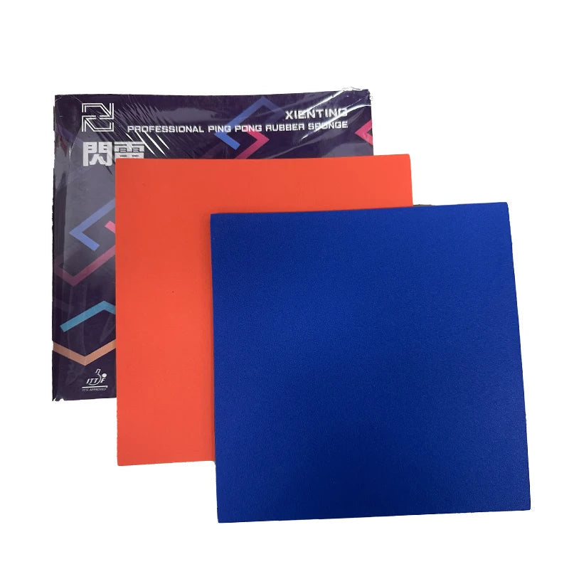 2PCS Table Tennis Rubber for Training Blue Sponge Ping Pong Ruuber Sticky Table Tennis Sponge ITTF Approved Super Lighting GreatEagleInc