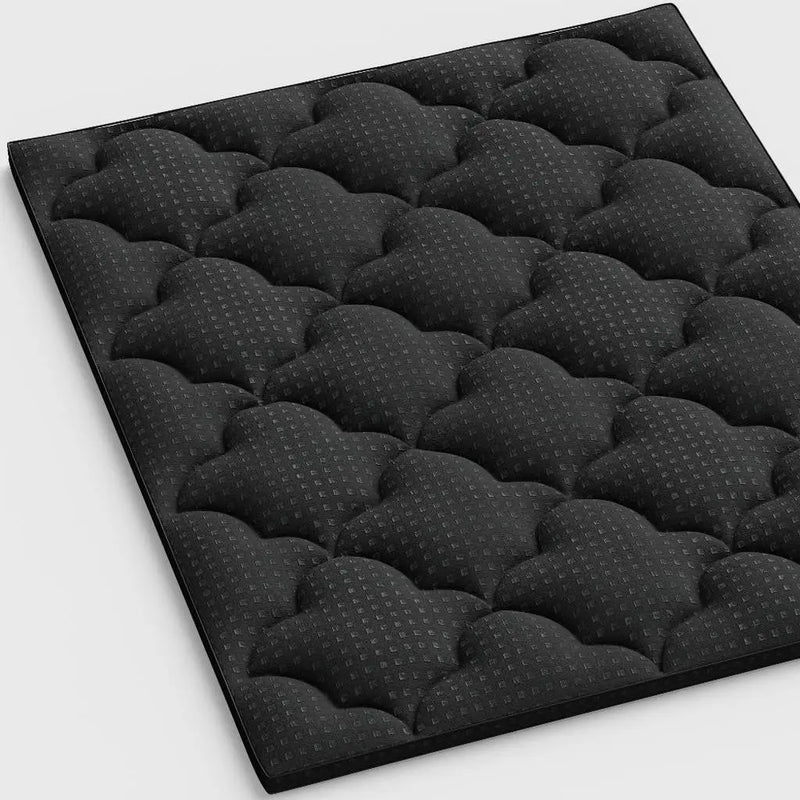 2" Black Cotton Extra-long Twin Mattress Topper - GreatEagleInc