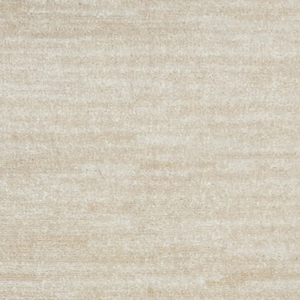 2' X 10' Ivory And Beige Non Skid Indoor Outdoor Runner Rug - GreatEagleInc