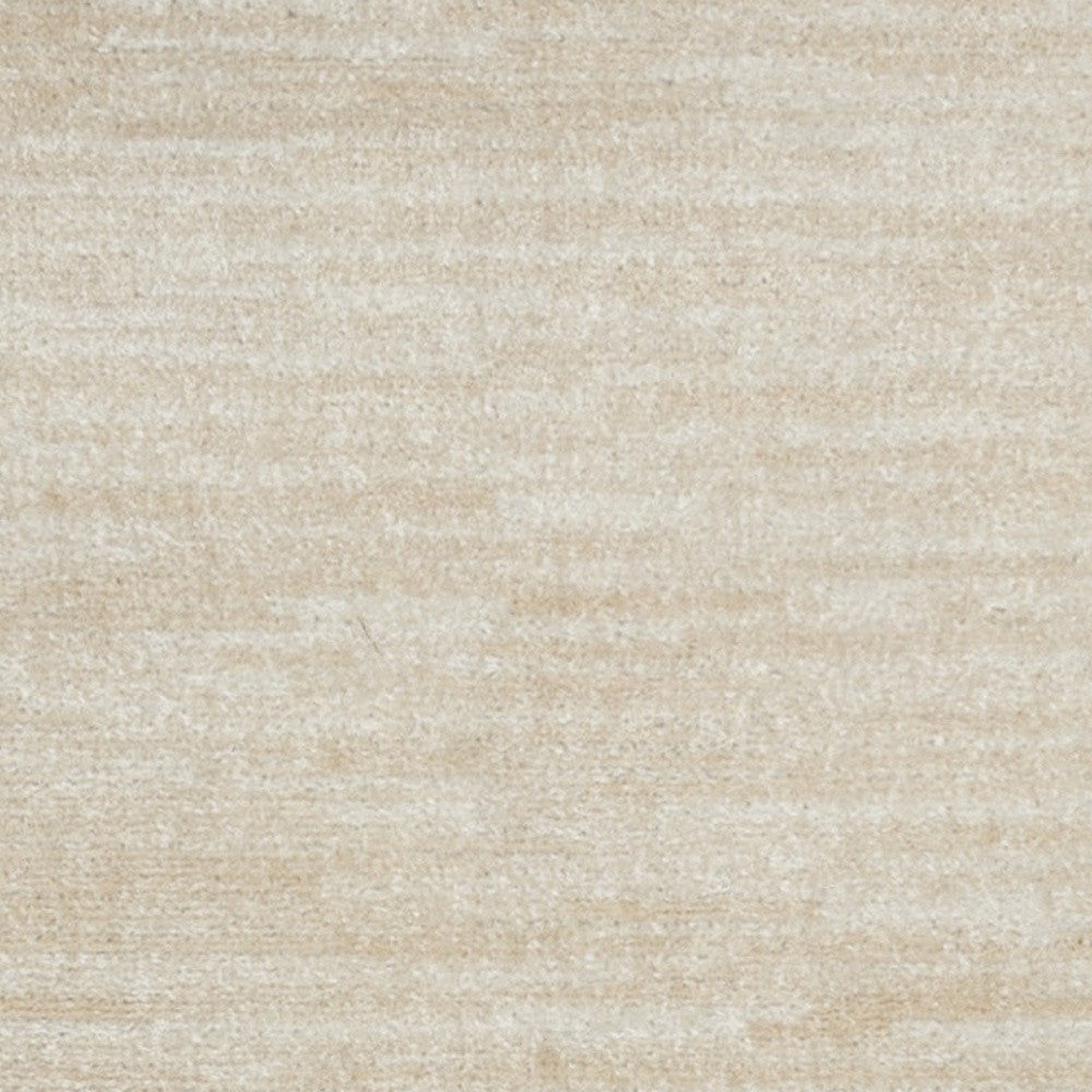 2' X 10' Ivory And Beige Non Skid Indoor Outdoor Runner Rug - GreatEagleInc
