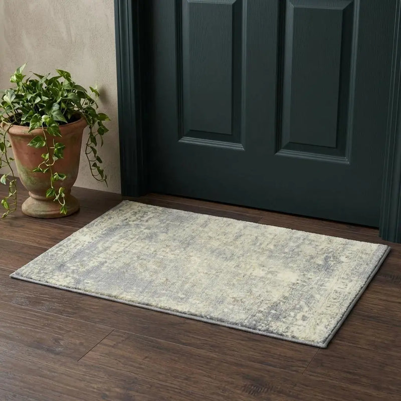 2' X 3' Beige Gray And Ivory New Zealand Lambs Wool Oriental Hand Carved Handmade Area Rug Homeroots Home Decor