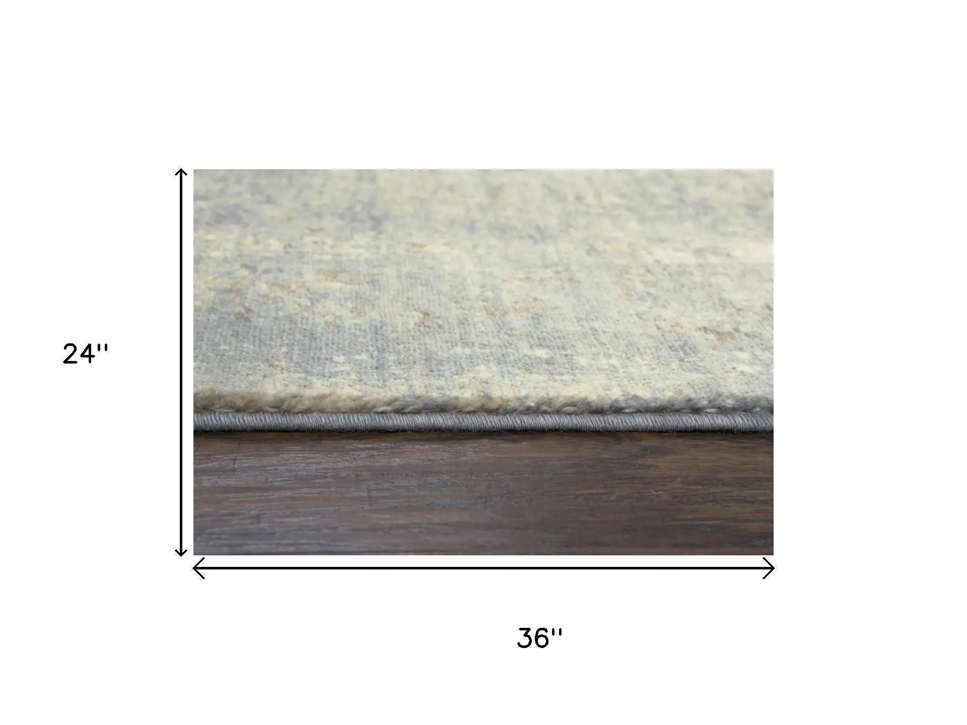 2' X 3' Beige Gray And Ivory New Zealand Lambs Wool Oriental Hand Carved Handmade Area Rug Homeroots Home Decor