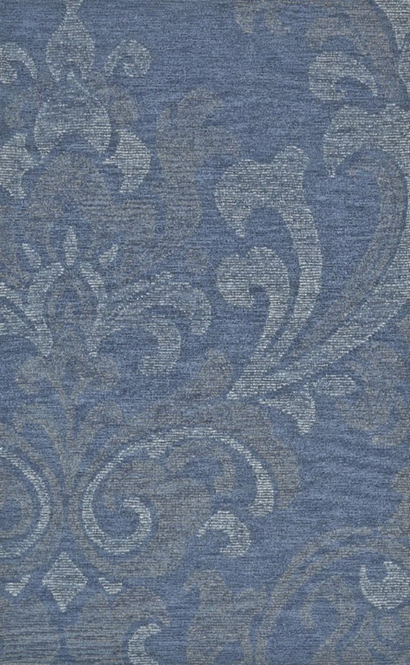 2' X 3' Blue And Gray Wool Floral Hand Tufted Area Rug Homeroots Home Decor