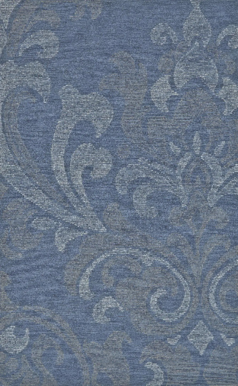 2' X 3' Blue And Gray Wool Floral Hand Tufted Area Rug Homeroots Home Decor