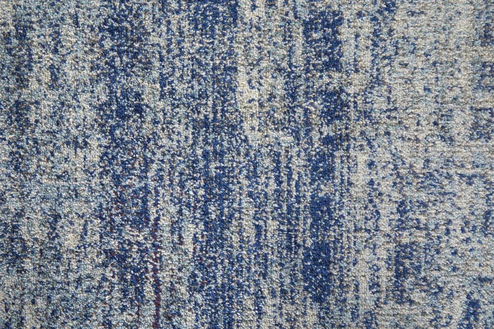 2' X 3' Blue And Ivory Abstract Area Rug Homeroots Home Decor