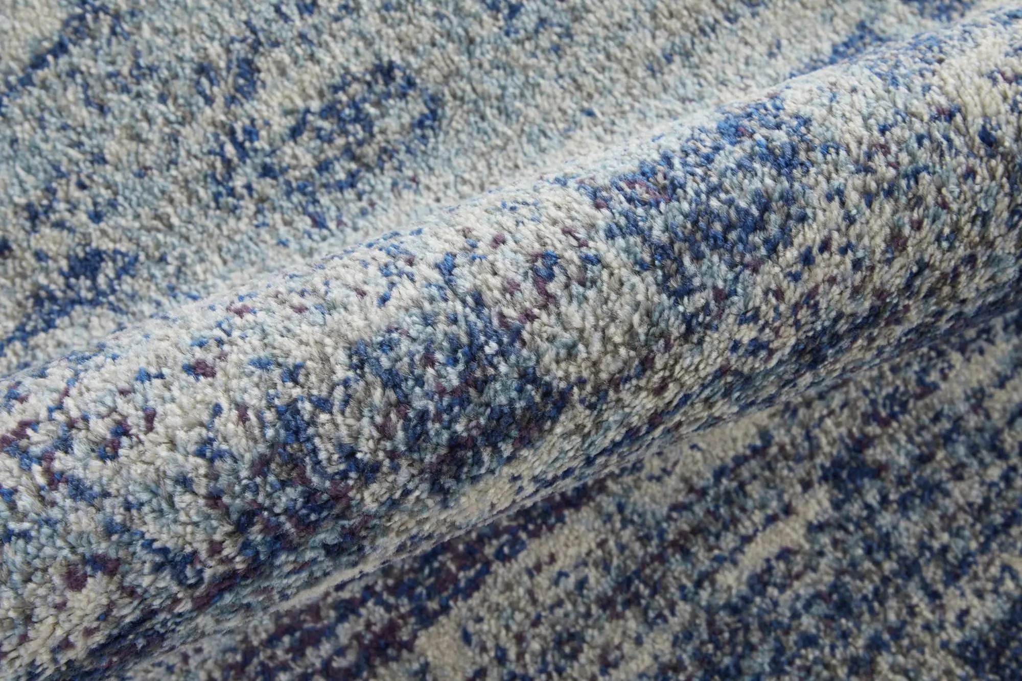 2' X 3' Blue And Ivory Abstract Area Rug Homeroots Home Decor