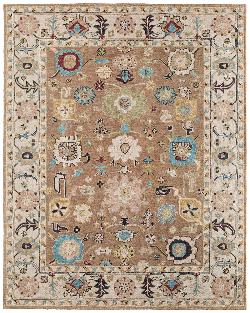 2' X 3' Blue And Ivory Wool Floral Hand Tufted Area Rug Homeroots Home Decor