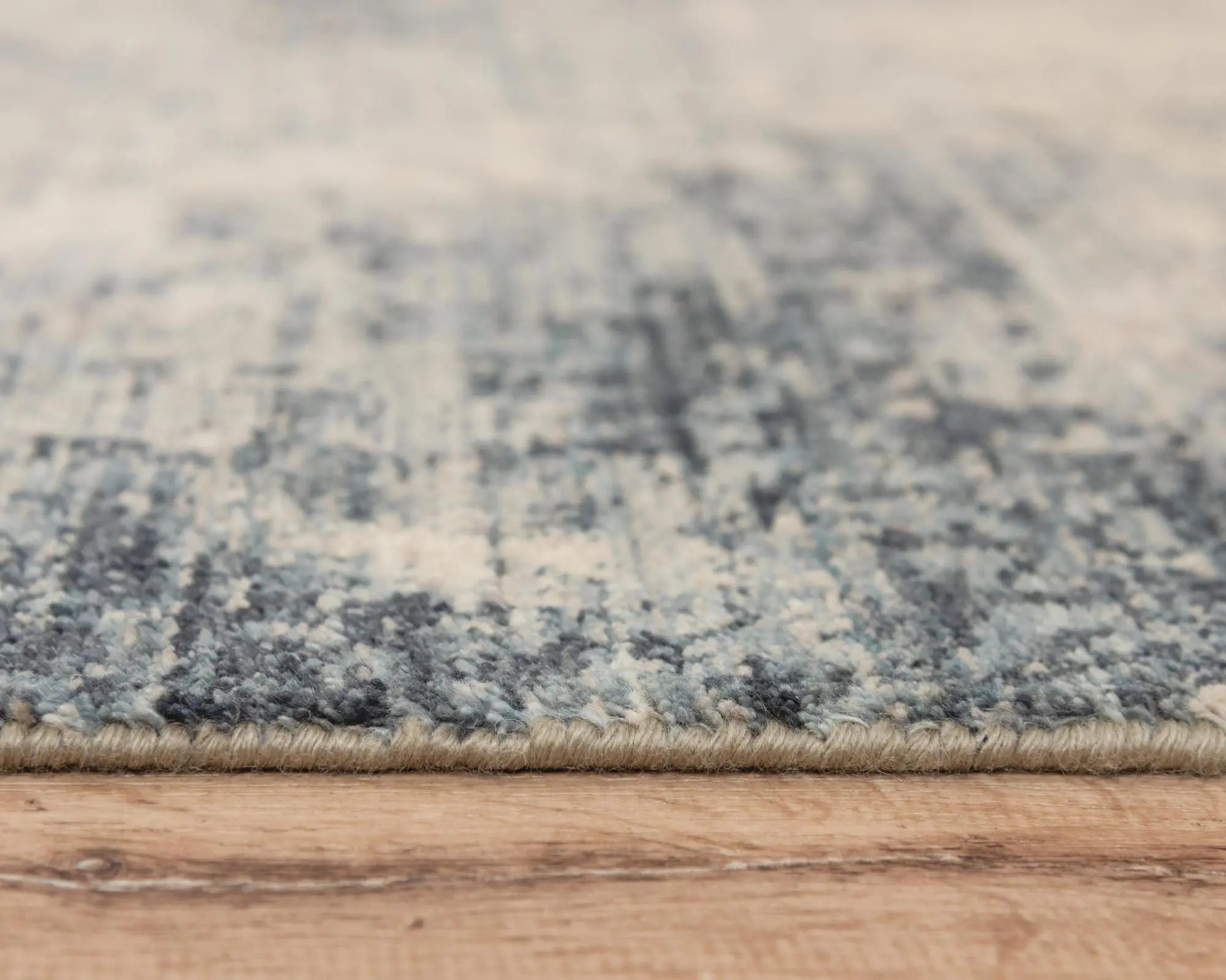 2' X 3' Blue Gray And Ivory Wool Abstract Hand Carved Handmade Area Rug Homeroots Home Decor