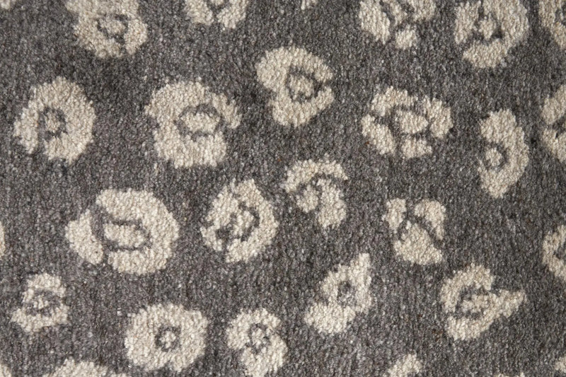 2' X 3' Brown And Tan Wool Animal Print Hand Knotted Area Rug Homeroots Home Decor