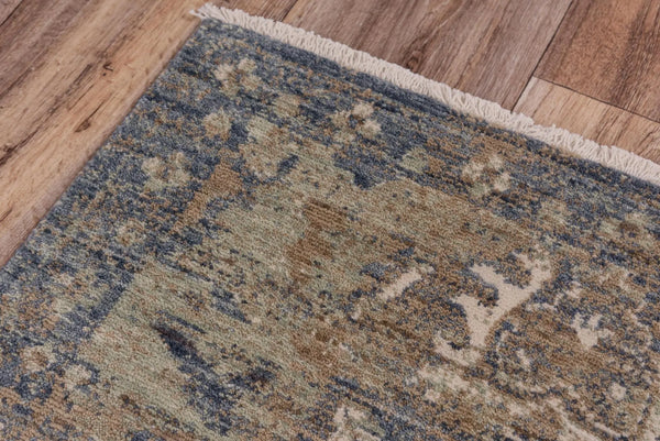 2' X 3' Charcoal Beige And Ivory Wool Oriental Hand Carved Handmade Area Rug Homeroots Home Decor