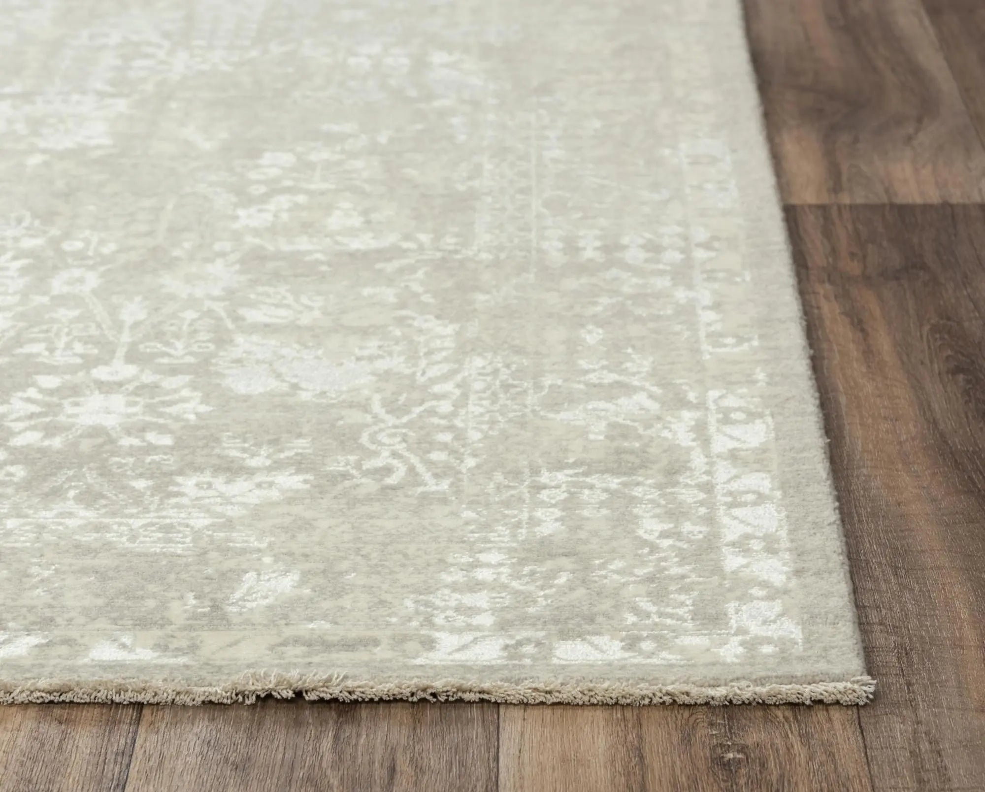2' X 3' Gray And Beige New Zealand Lambs Wool Oriental Hand Carved Handmade Area Rug Homeroots Home Decor