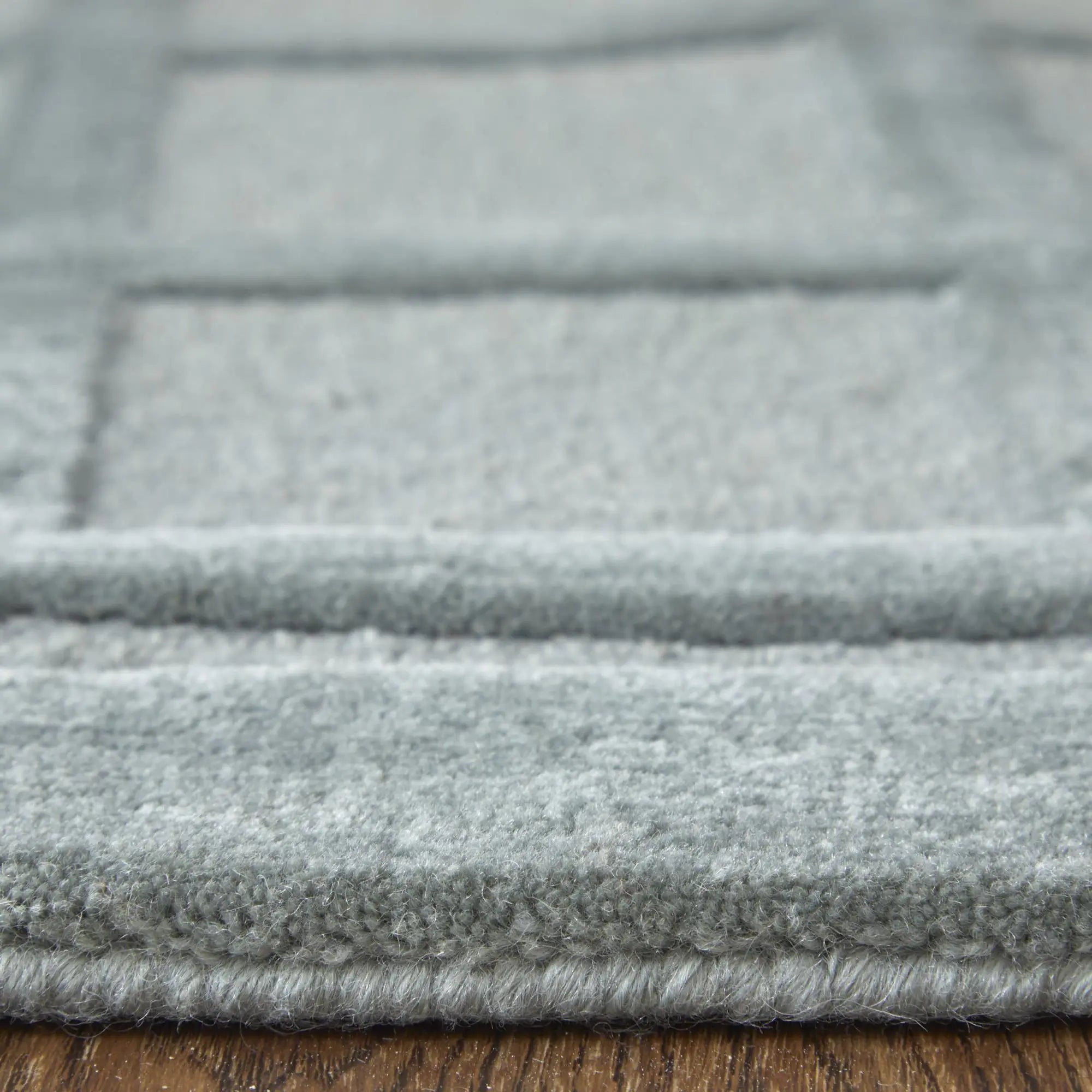 2' X 3' Gray And Blue Wool Geometric Hand Knotted Area Rug Homeroots Home Decor