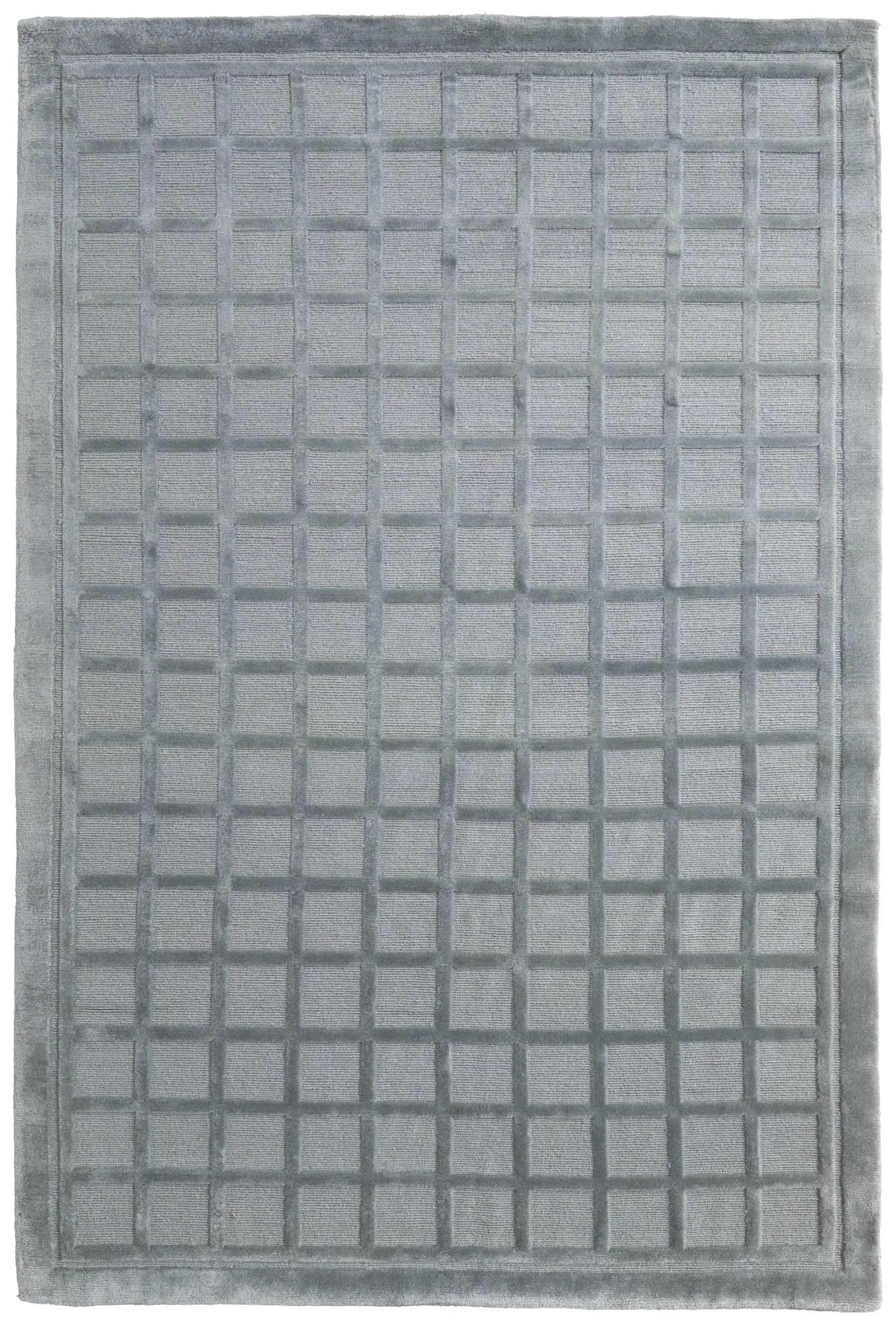 2' X 3' Gray And Blue Wool Geometric Hand Knotted Area Rug Homeroots Home Decor