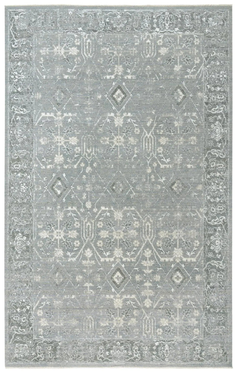 2' X 3' Gray And Ivory New Zealand Lambs Wool Oriental Hand Carved Handmade Area Rug Homeroots Home Decor