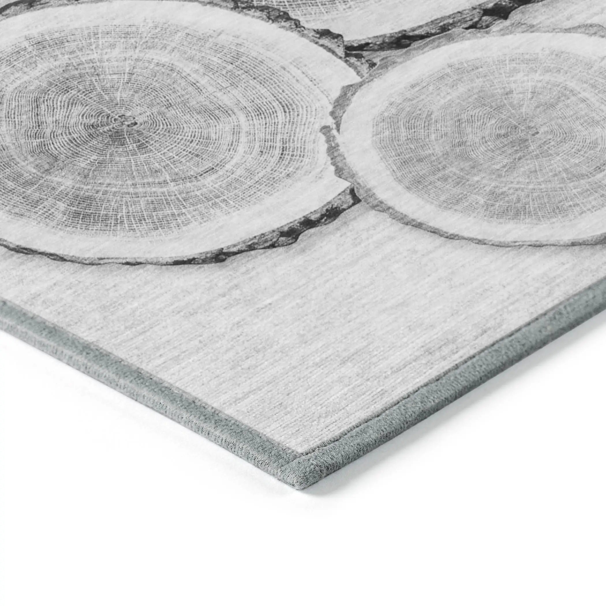 2' X 3' Gray and Black Faux Bois Washable Non Skid Indoor Outdoor Area Rug Homeroots Outdoor