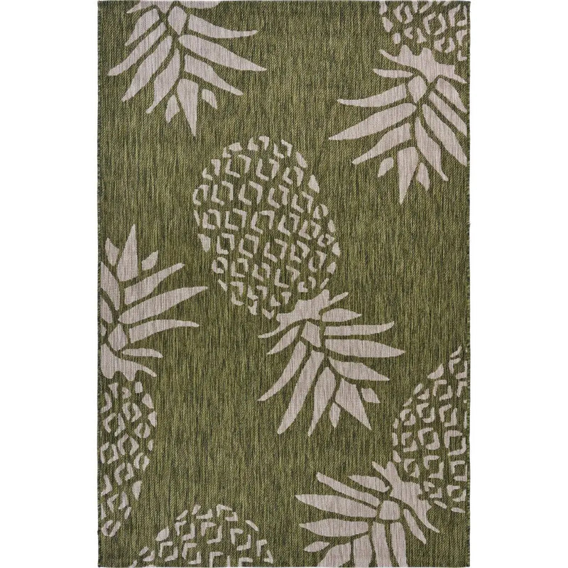 2' X 3' Green Indoor Outdoor Area Rug GreatEagleInc