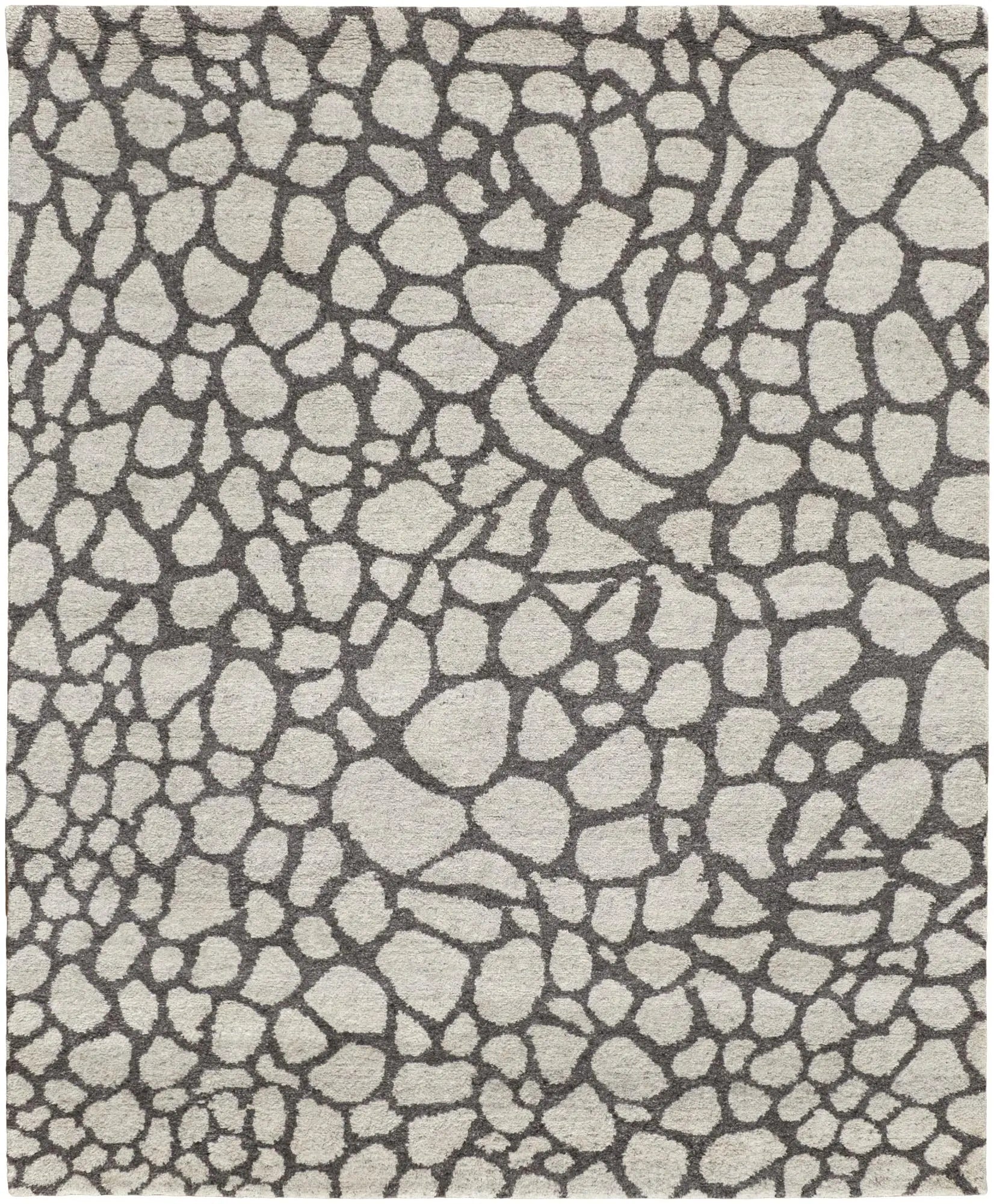 2' X 3' Ivory And Gray Wool Abstract Hand Knotted Area Rug Homeroots Home Decor