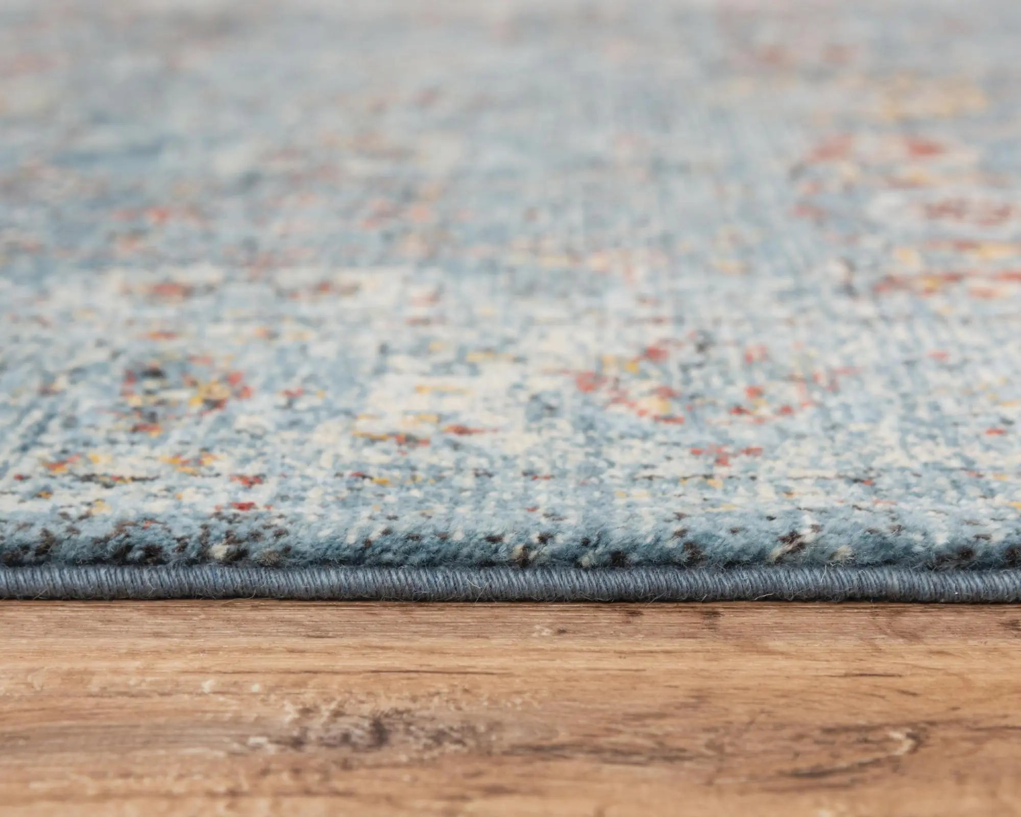 2' X 3' Ivory Blue And Yellow New Zealand Lambs Wool Oriental Hand Carved Handmade Area Rug Homeroots Home Decor