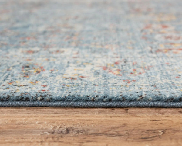 2' X 3' Ivory Blue And Yellow New Zealand Lambs Wool Oriental Hand Carved Handmade Area Rug Homeroots Home Decor