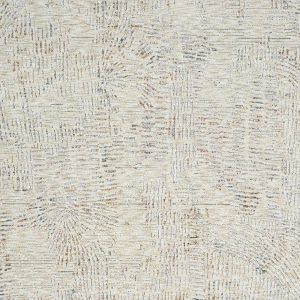 2' X 3' Ivory and Gray Abstract Area Rug Homeroots Home Decor