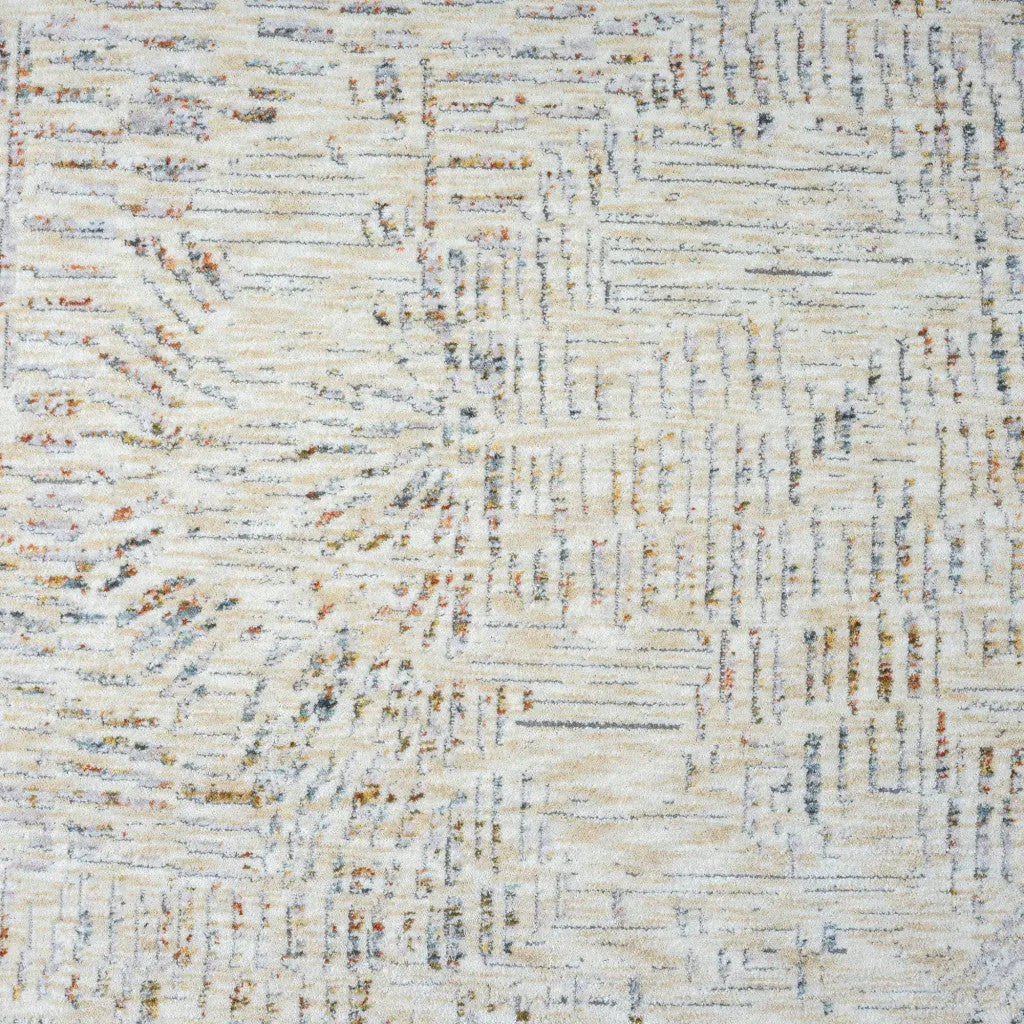 2' X 3' Ivory and Gray Abstract Area Rug Homeroots Home Decor